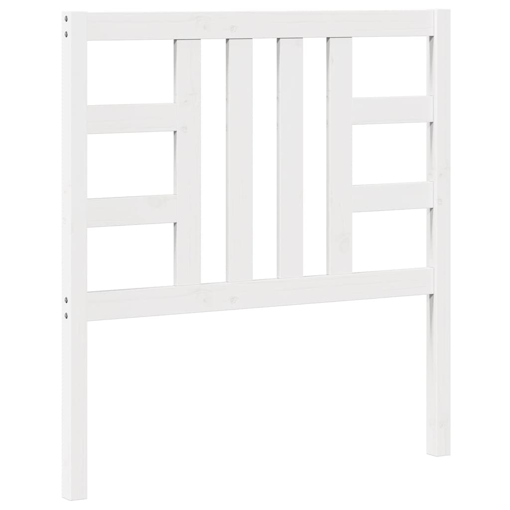 Bed Headboard White 96 cm Solid Wood Pine