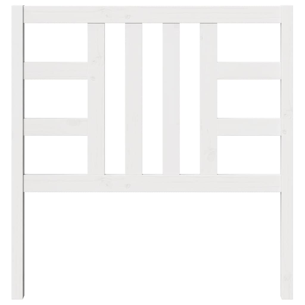 Bed Headboard White 96 cm Solid Wood Pine