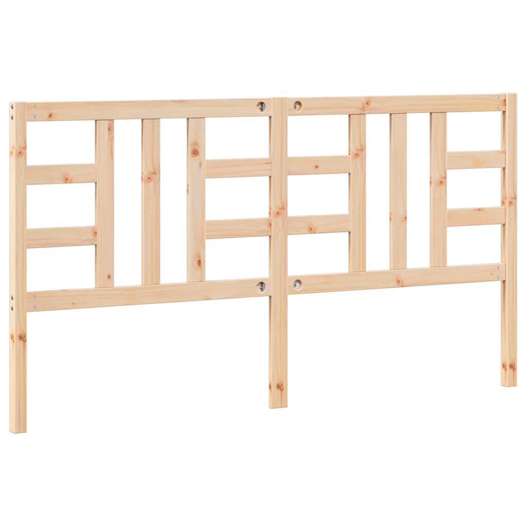 Bed Headboard 186 cm Solid Wood Pine