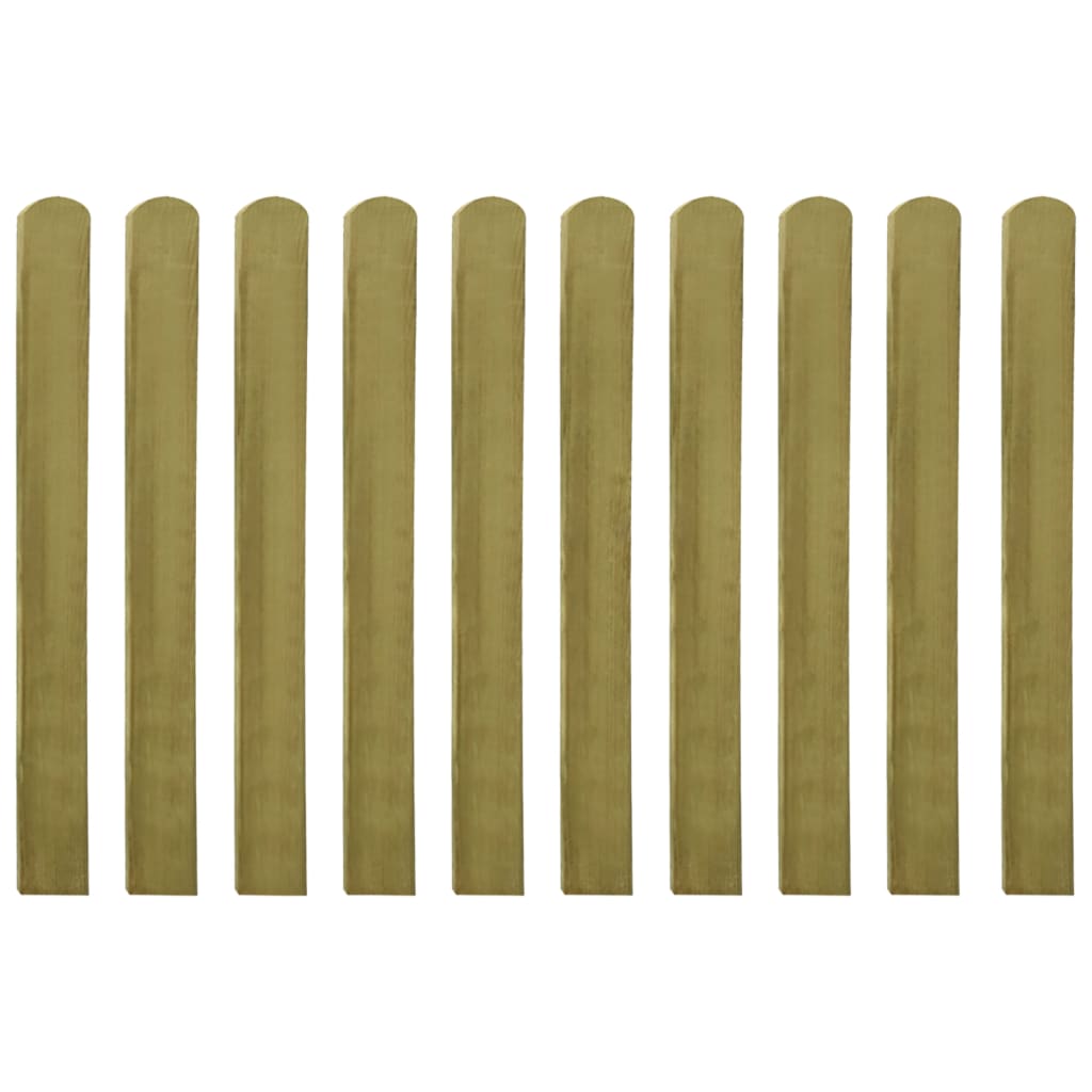 20 pcs Impregnated Fence Slats Wood 100 cm