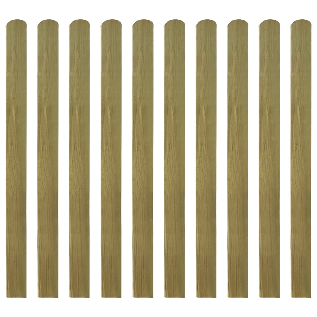 30 pcs Impregnated Fence Slats Wood 120 cm