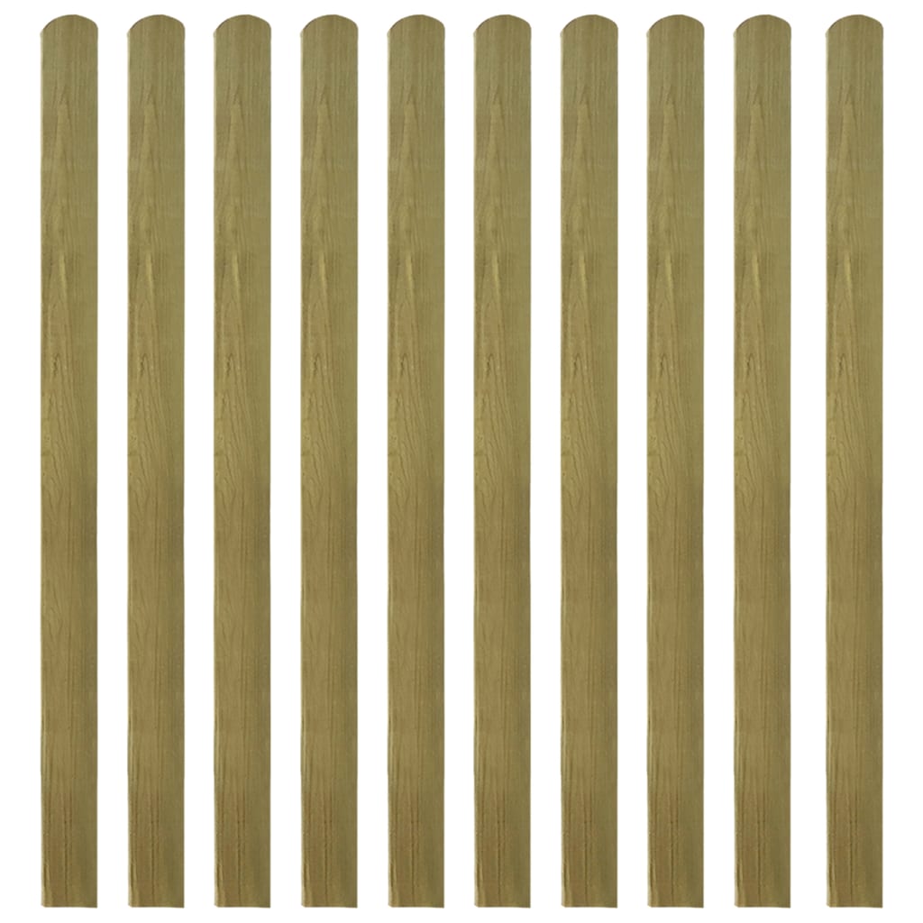 30 pcs Impregnated Fence Slats Wood 140 cm