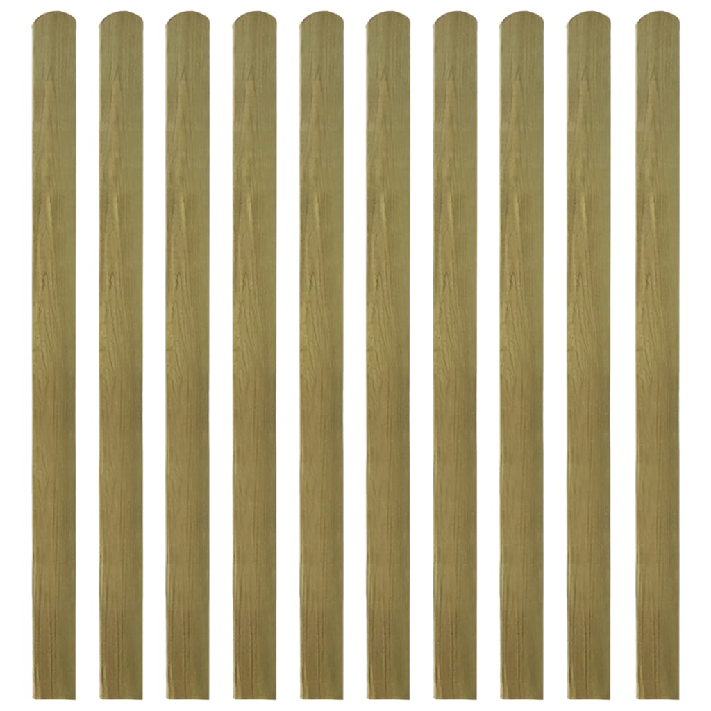 30 pcs Impregnated Fence Slats Wood 140 cm