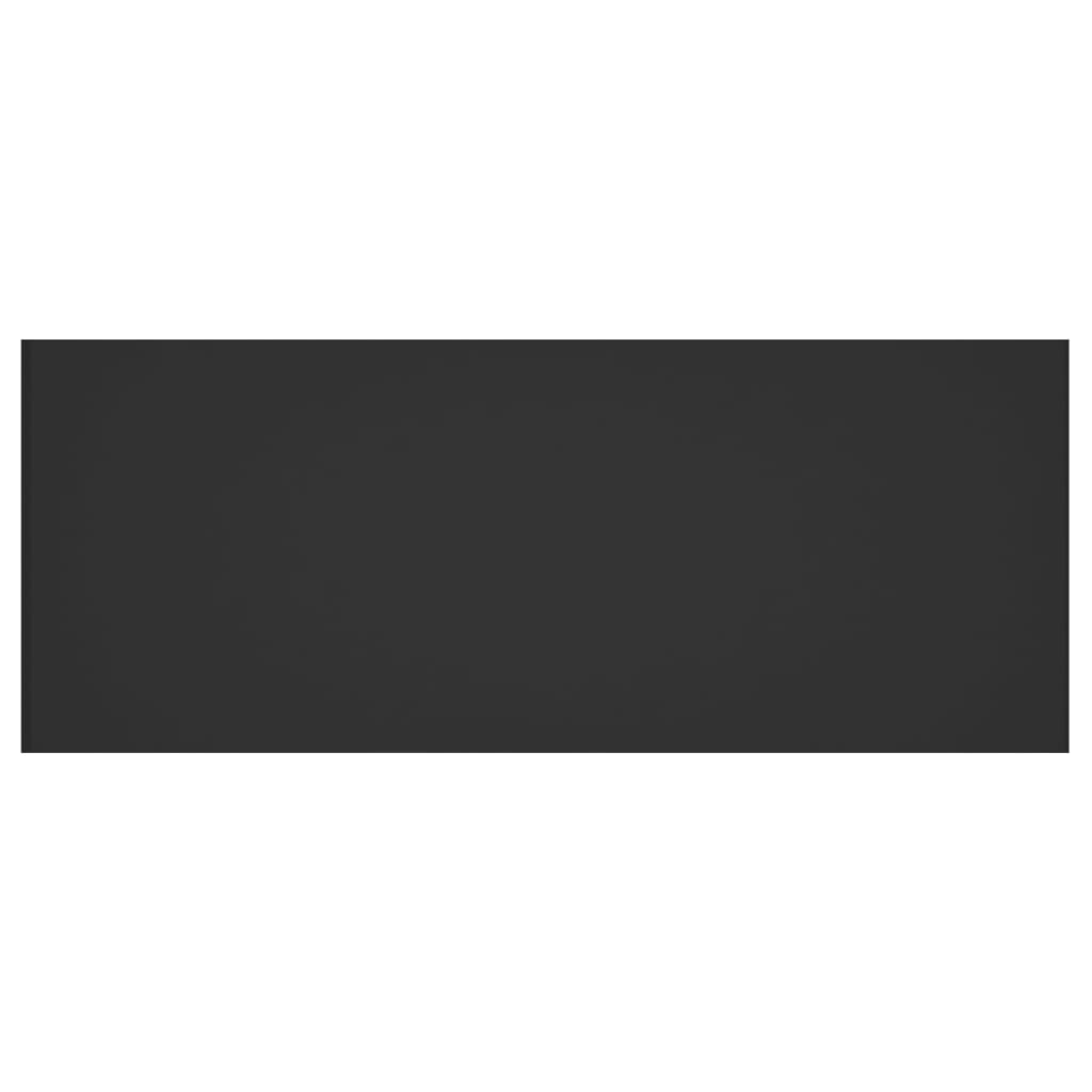 Bed Headboard Black 200 cm Engineered Wood