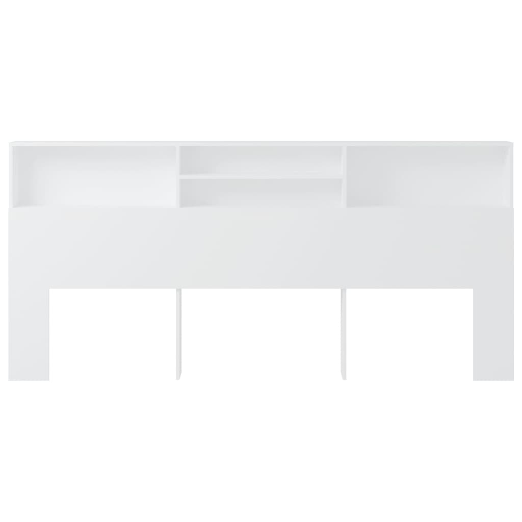Headboard Cabinet White 220 cm
