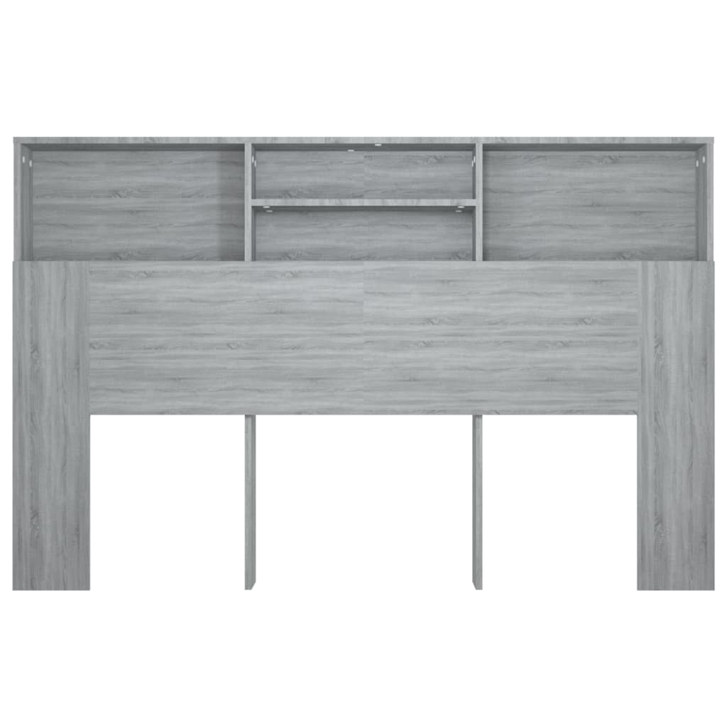 Headboard Cabinet Grey Sonoma 160 cm