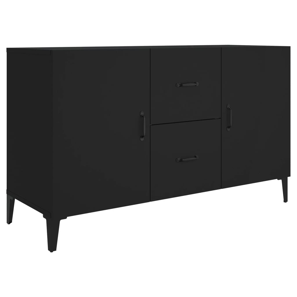 Sideboard Black 100x36x60 cm Engineered Wood