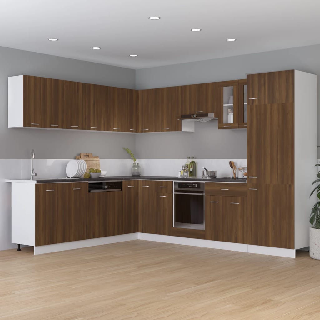 Kitchen Cabinet Lyon Brown Oak 75.5x75.5x81.5 cm Engineered Wood