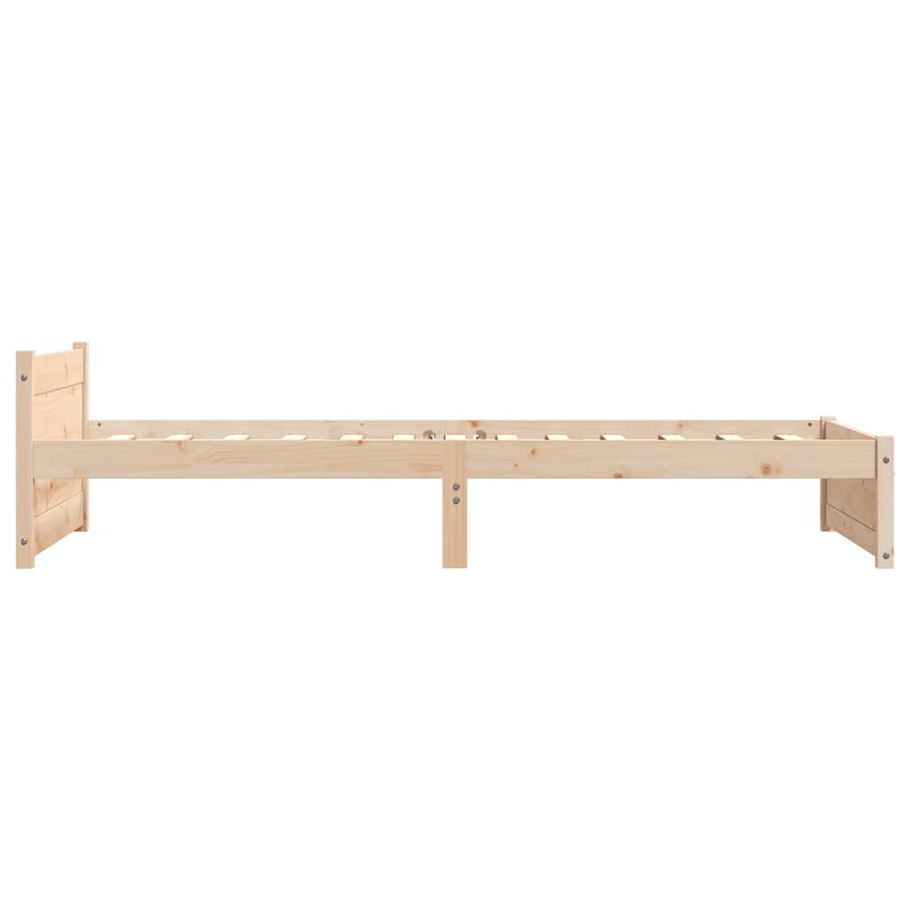 Bed Frame without Mattress Solid Wood 90x190 cm