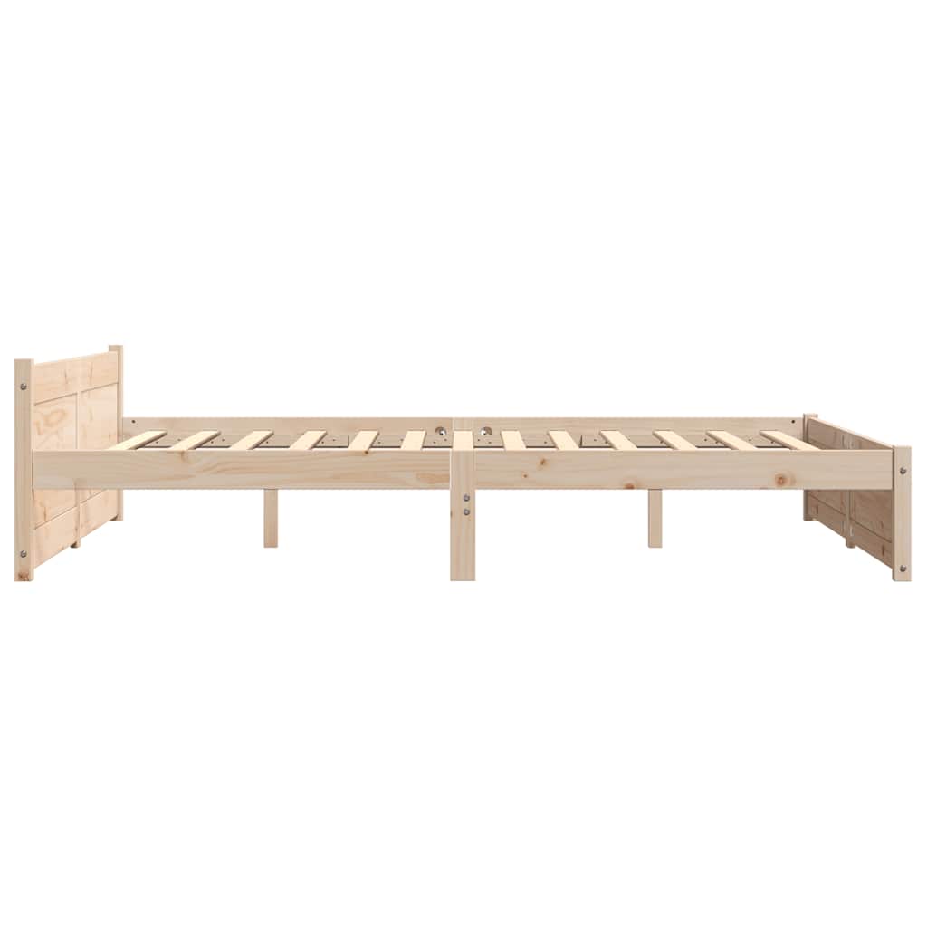 Bed Frame without Mattress Solid Wood 150x200 cm