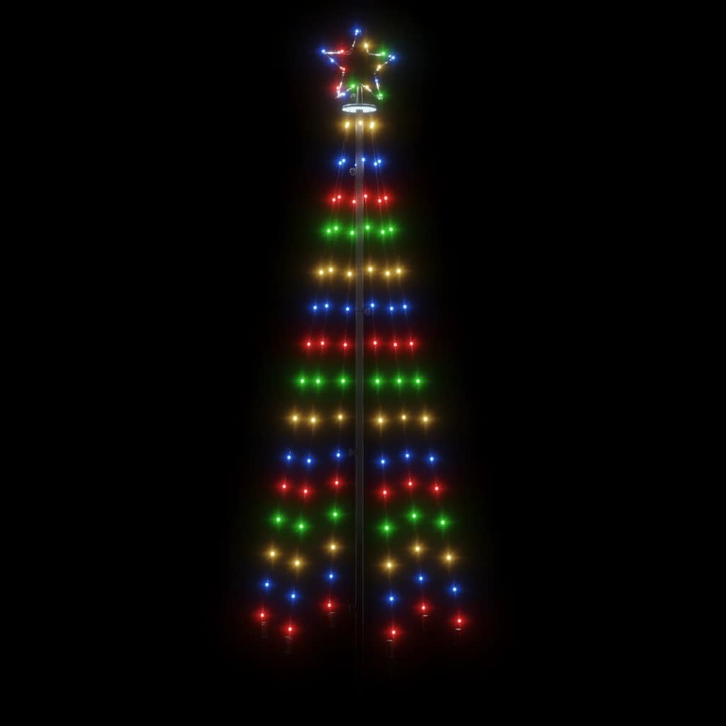 Christmas Cone Tree Colourful 108 LEDs 70x180 cm