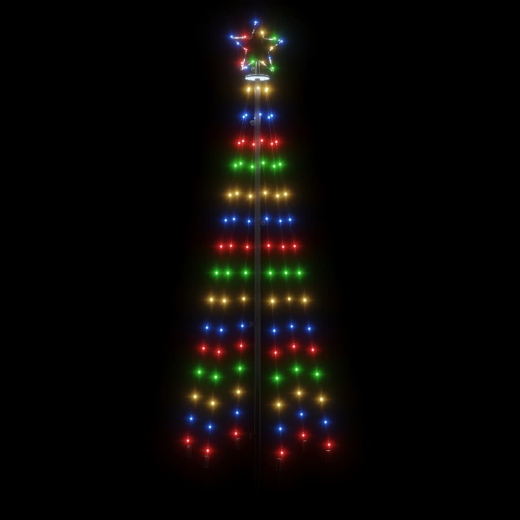 Christmas Tree with Spike Colourful 108 LEDs 180 cm