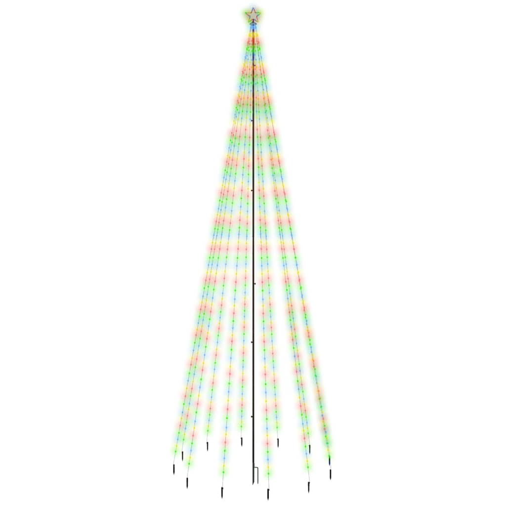 Christmas Tree with Spike Colourful 732 LEDs 500 cm