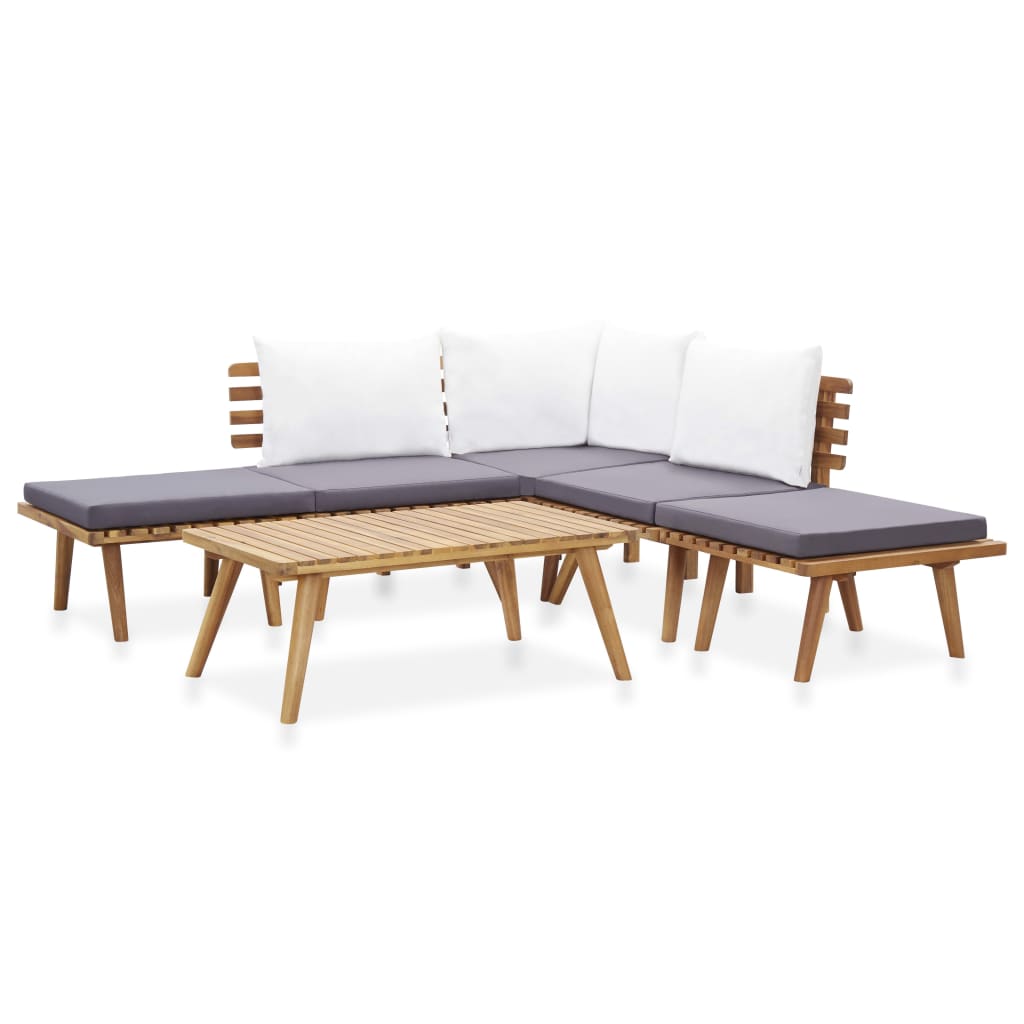 6 Piece Garden Lounge Set Solid Wood Acacia