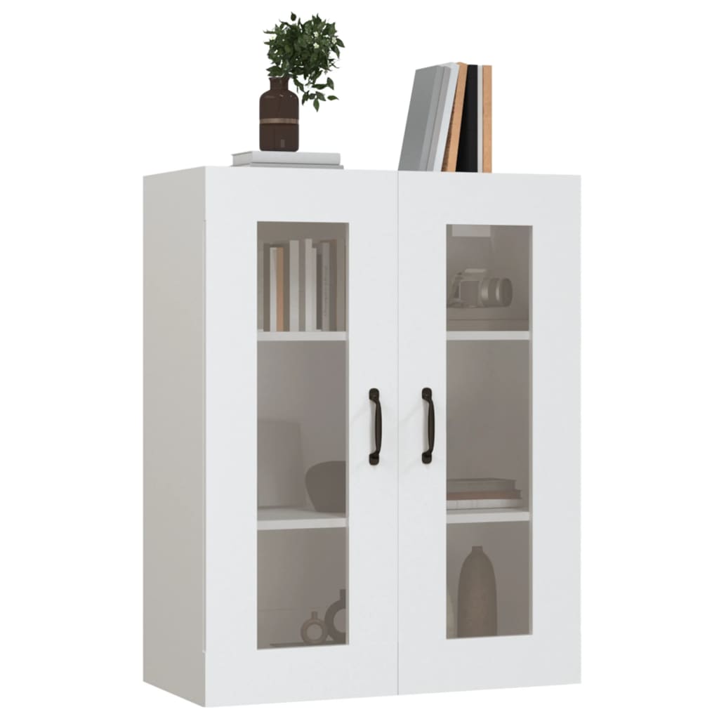 Hanging Wall Cabinet White 69.5x34x90 cm