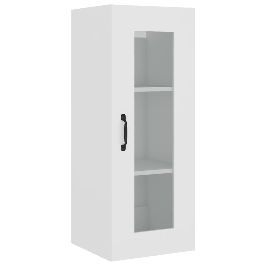 Hanging Wall Cabinet White 34.5x34x90 cm