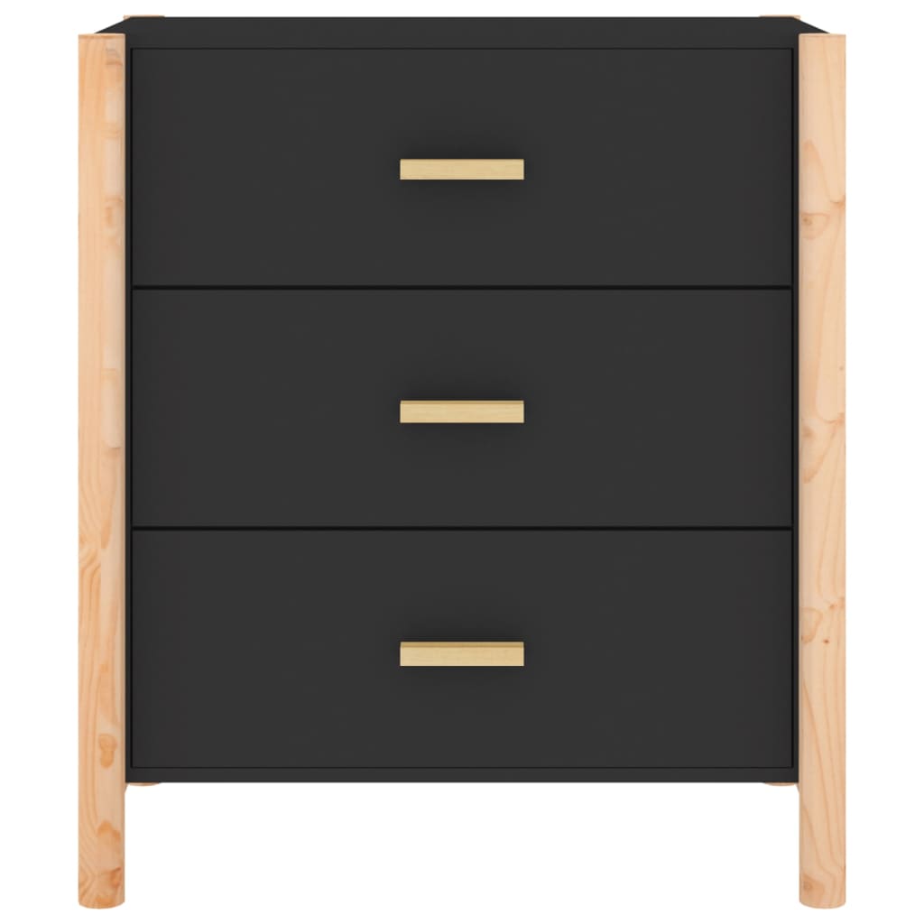 Sideboard Black 62x38x70 cm Engineered Wood