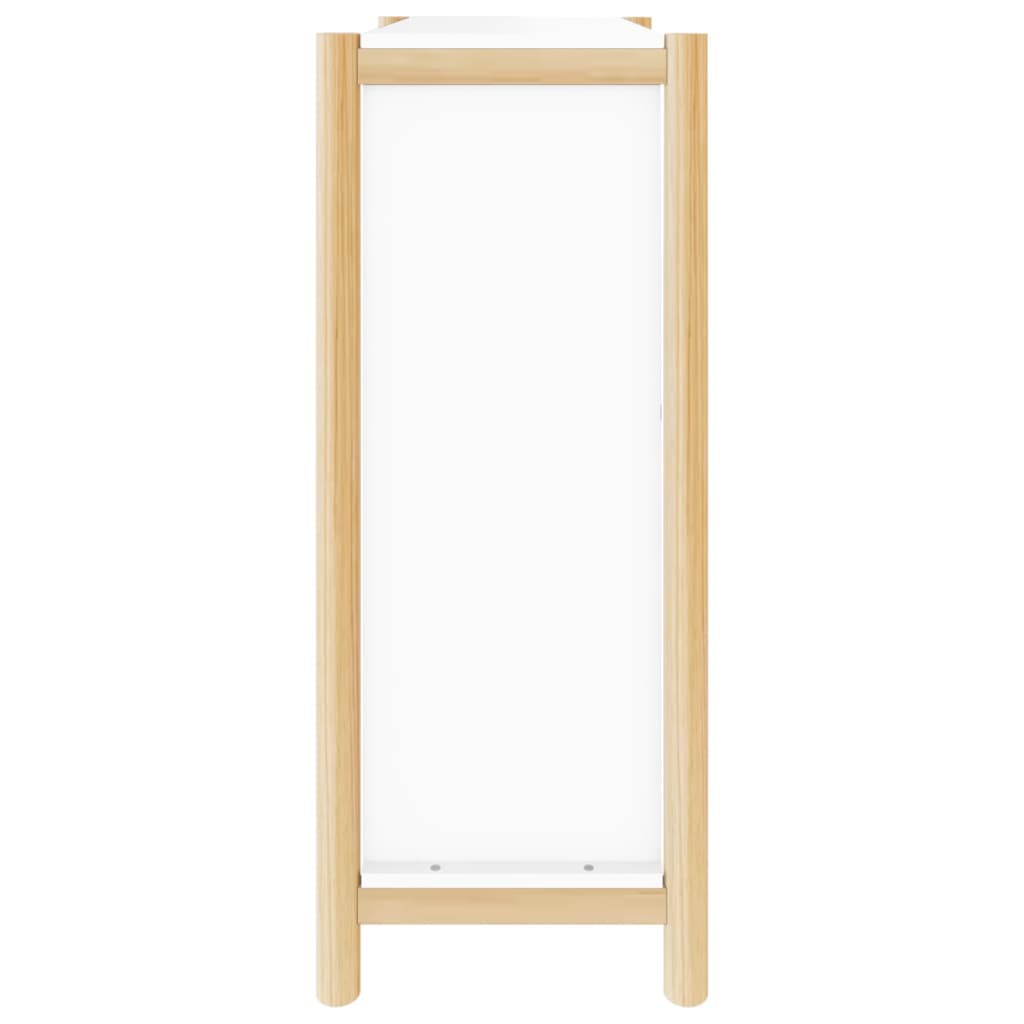 Shoe Cabinet White 57.5x33x80 cm Engineered Wood