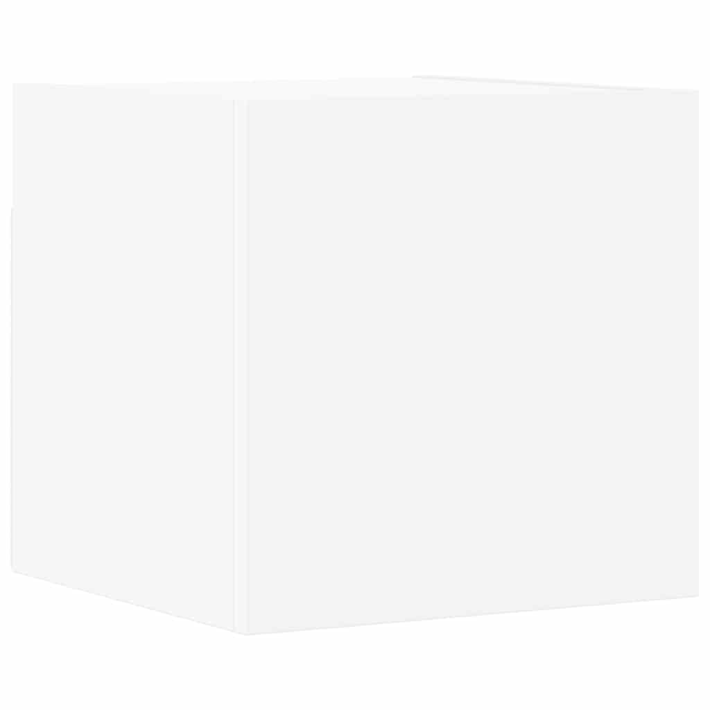 7 Piece TV Cabinet Set White Engineered Wood