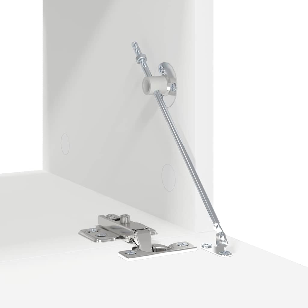 4 Piece TV Cabinet Set White Engineered Wood