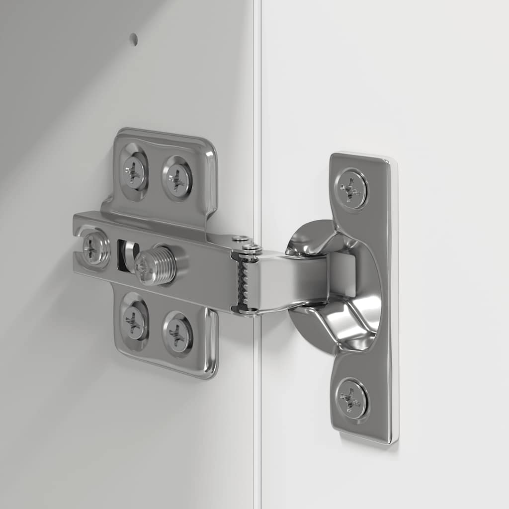 4 Piece TV Cabinet Set White Engineered Wood