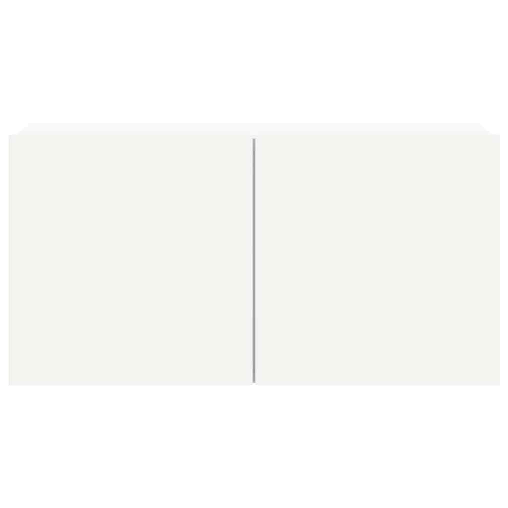 4 Piece TV Cabinet Set White Engineered Wood