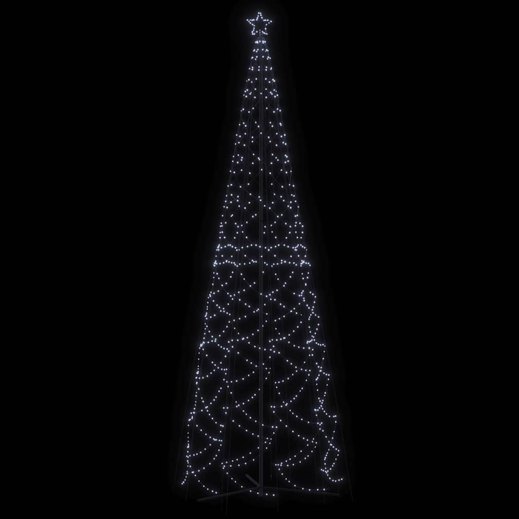 Christmas Cone Tree Cold White 1400 LEDs 160x500 cm