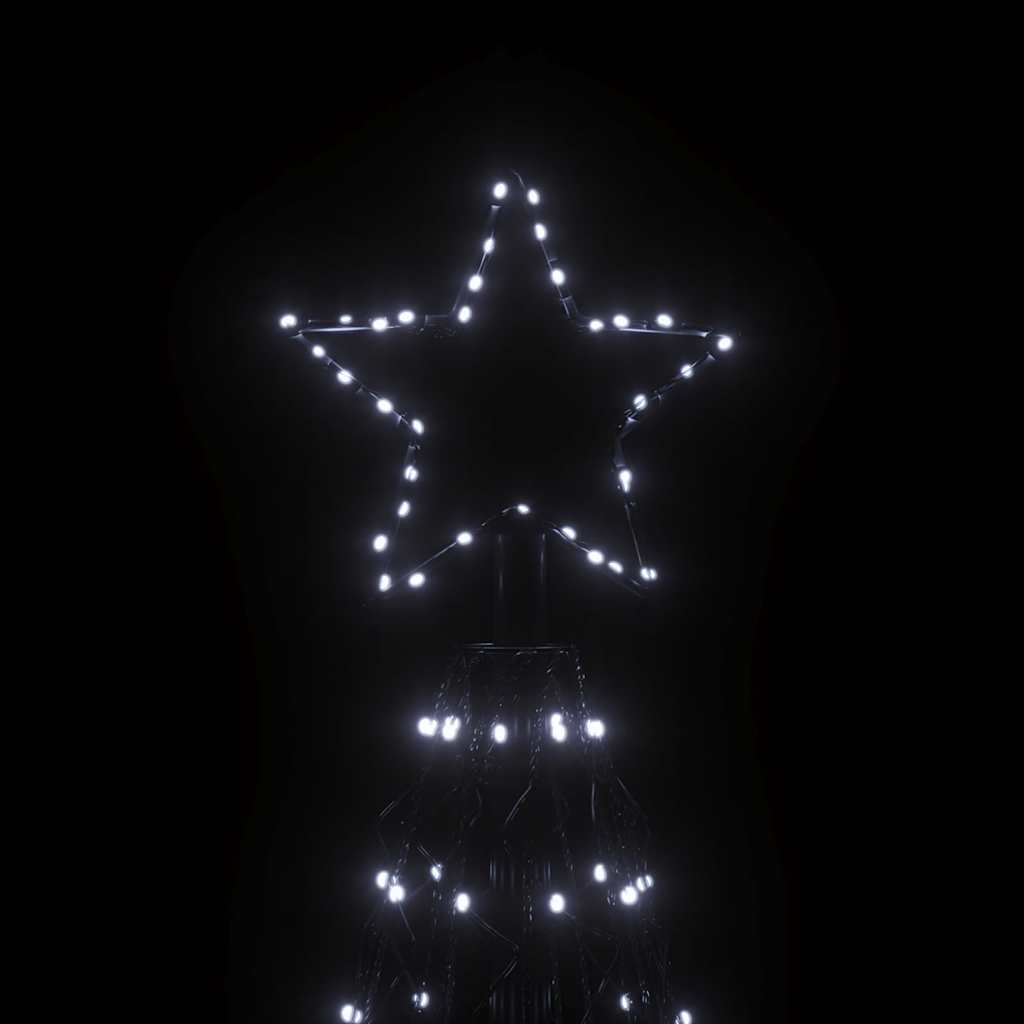 Christmas Cone Tree Cold White 1400 LEDs 160x500 cm