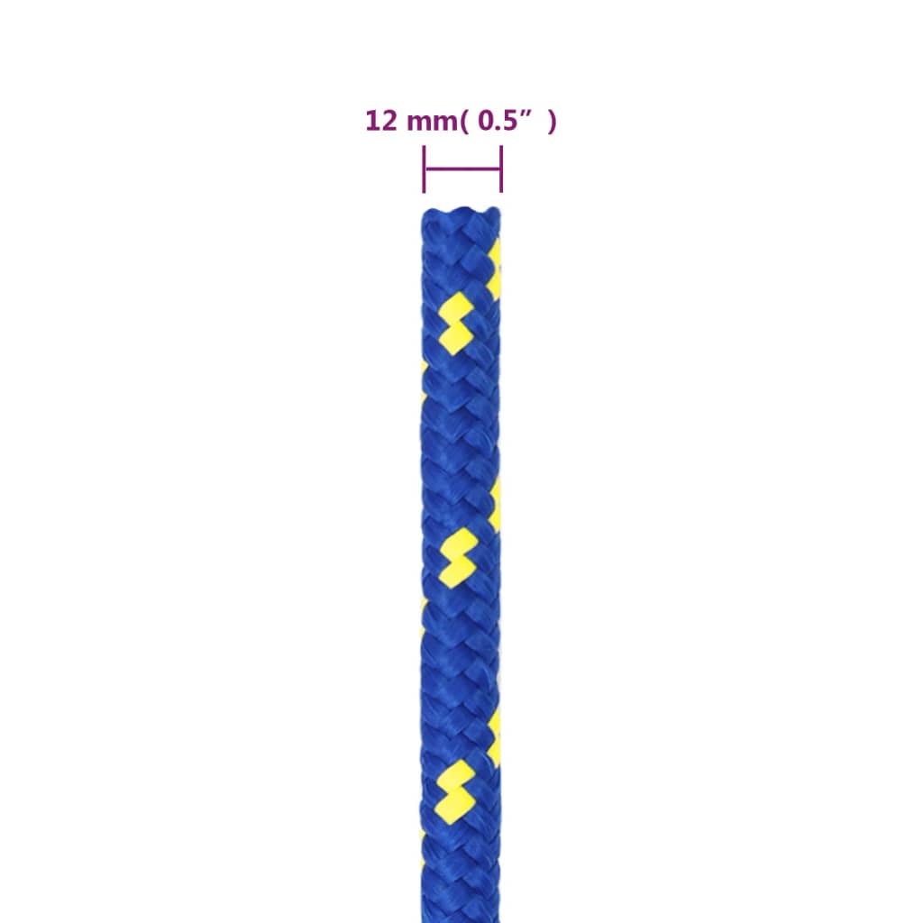 Boat Rope Blue 12 mm 100 m Polypropylene