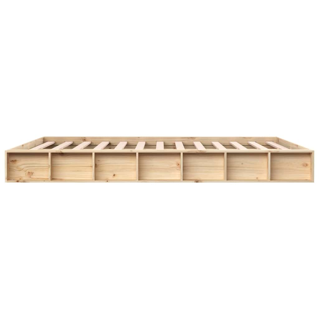 Bed Frame without Mattress 150x200 cm Solid Wood