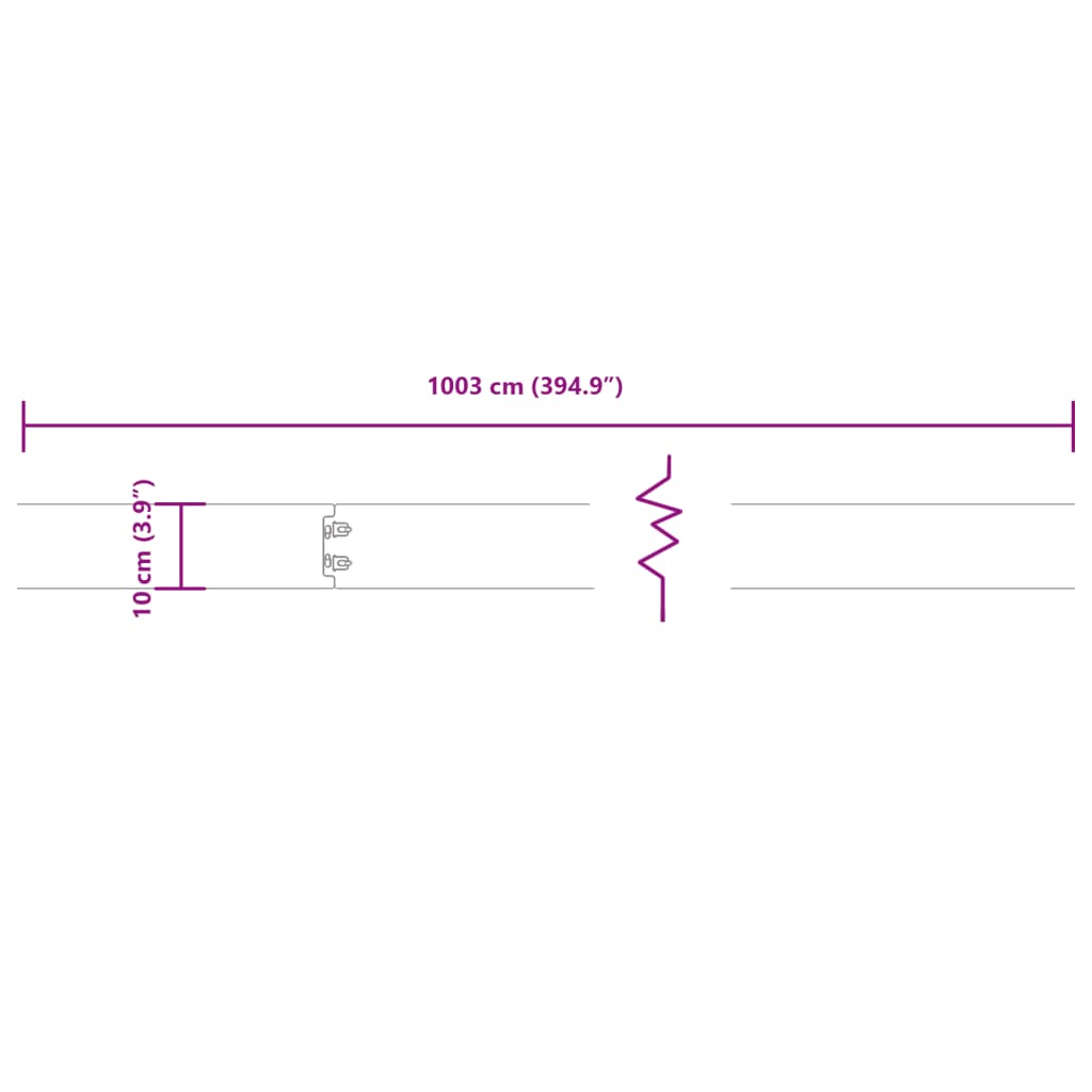 Lawn Edgings 10 pcs 10x103 cm Flexible Corten steel