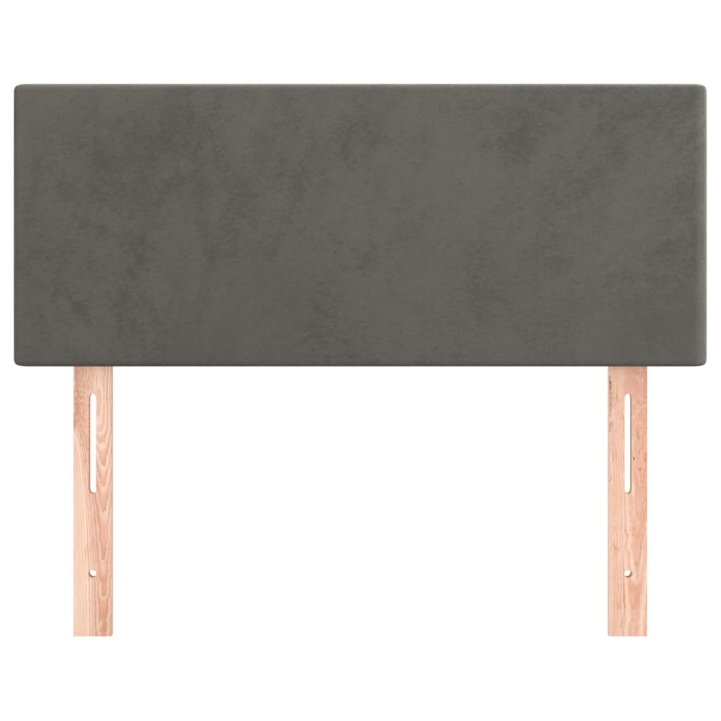 Headboard Dark Grey 100 cm Velvet