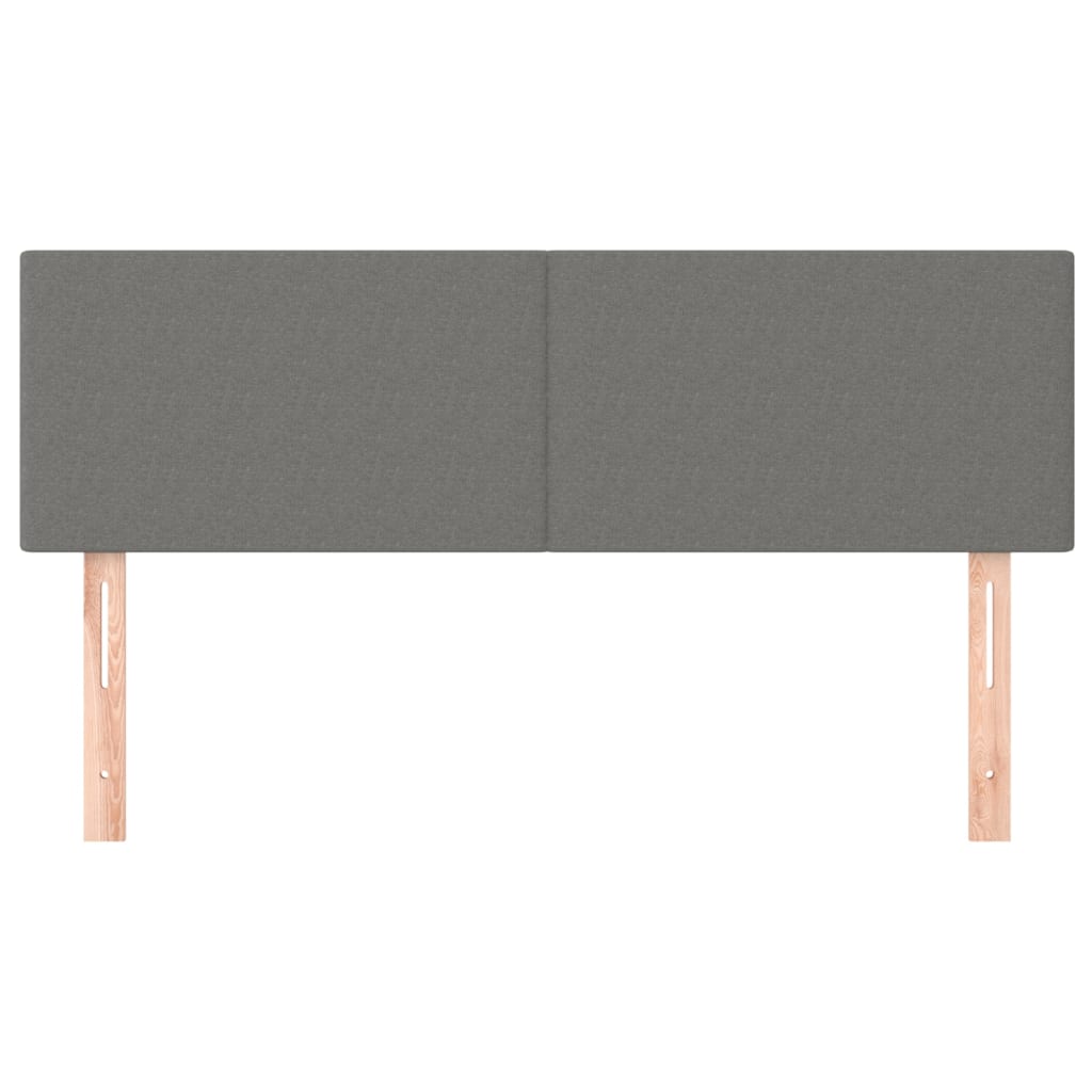 Headboards 2 pcs Dark Grey 72 cm Fabric