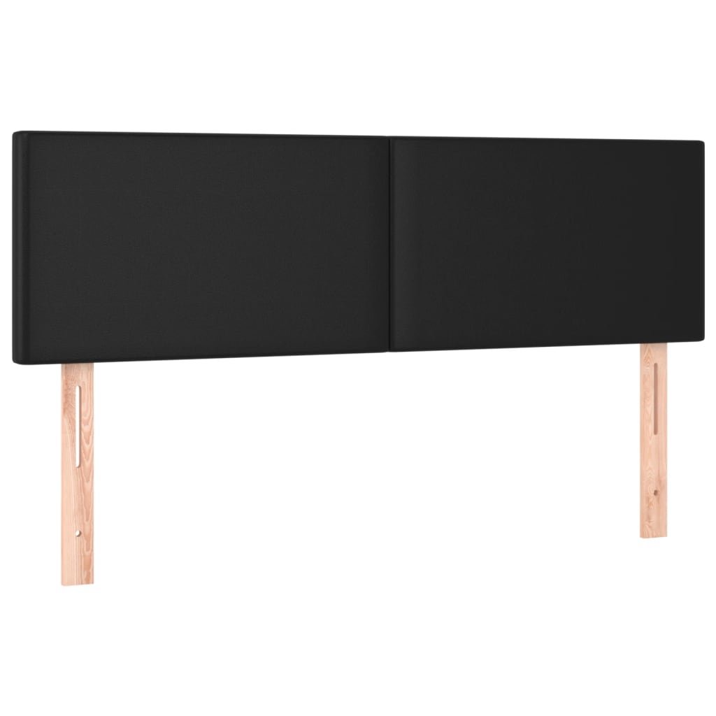 Headboards 2 pcs Black 72 cm Faux Leather