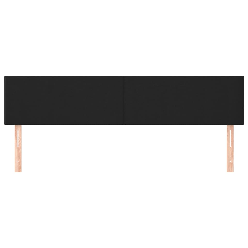 Headboards 2 pcs Black 100 cm Faux Leather