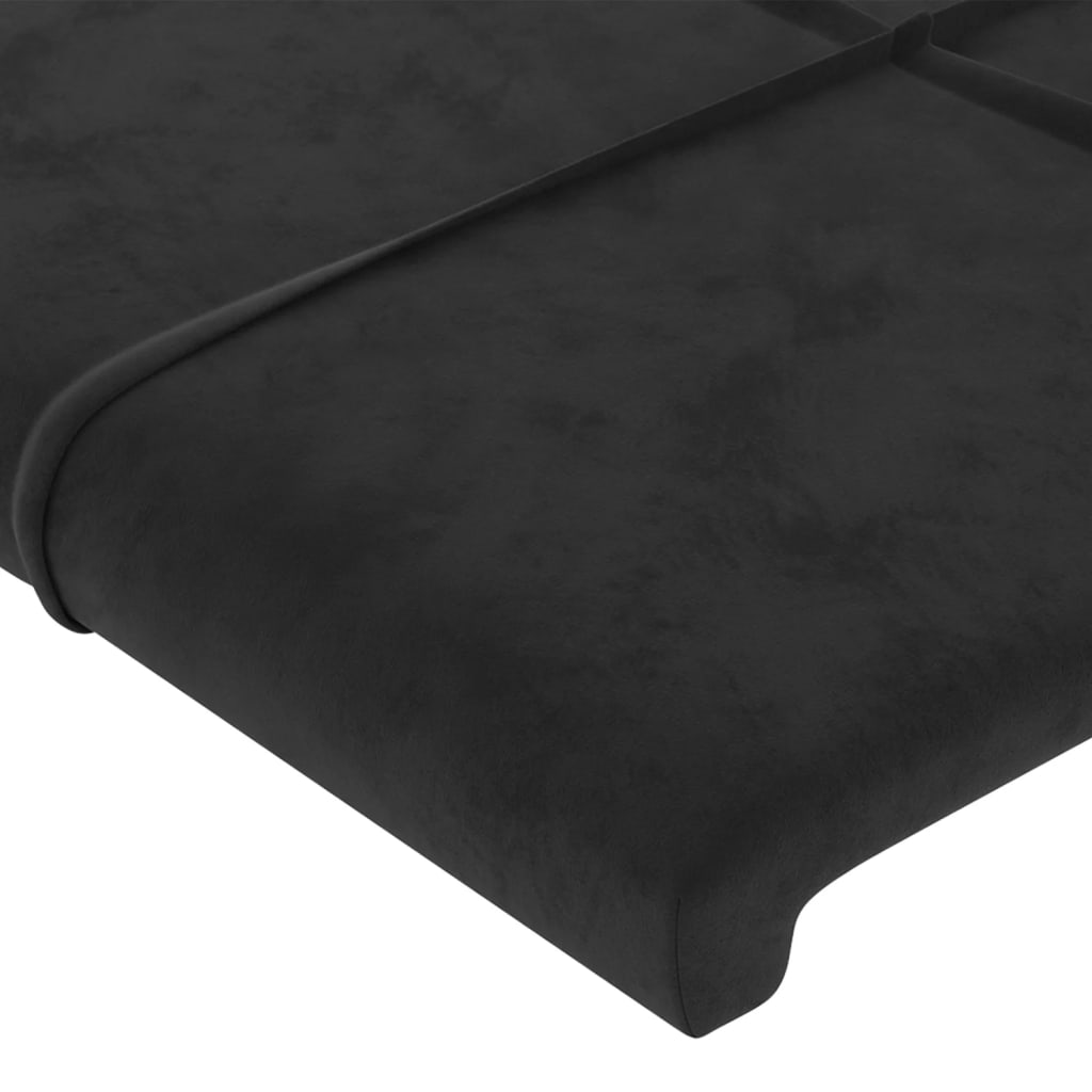 Headboards 2 pcs Black 100 cm Velvet