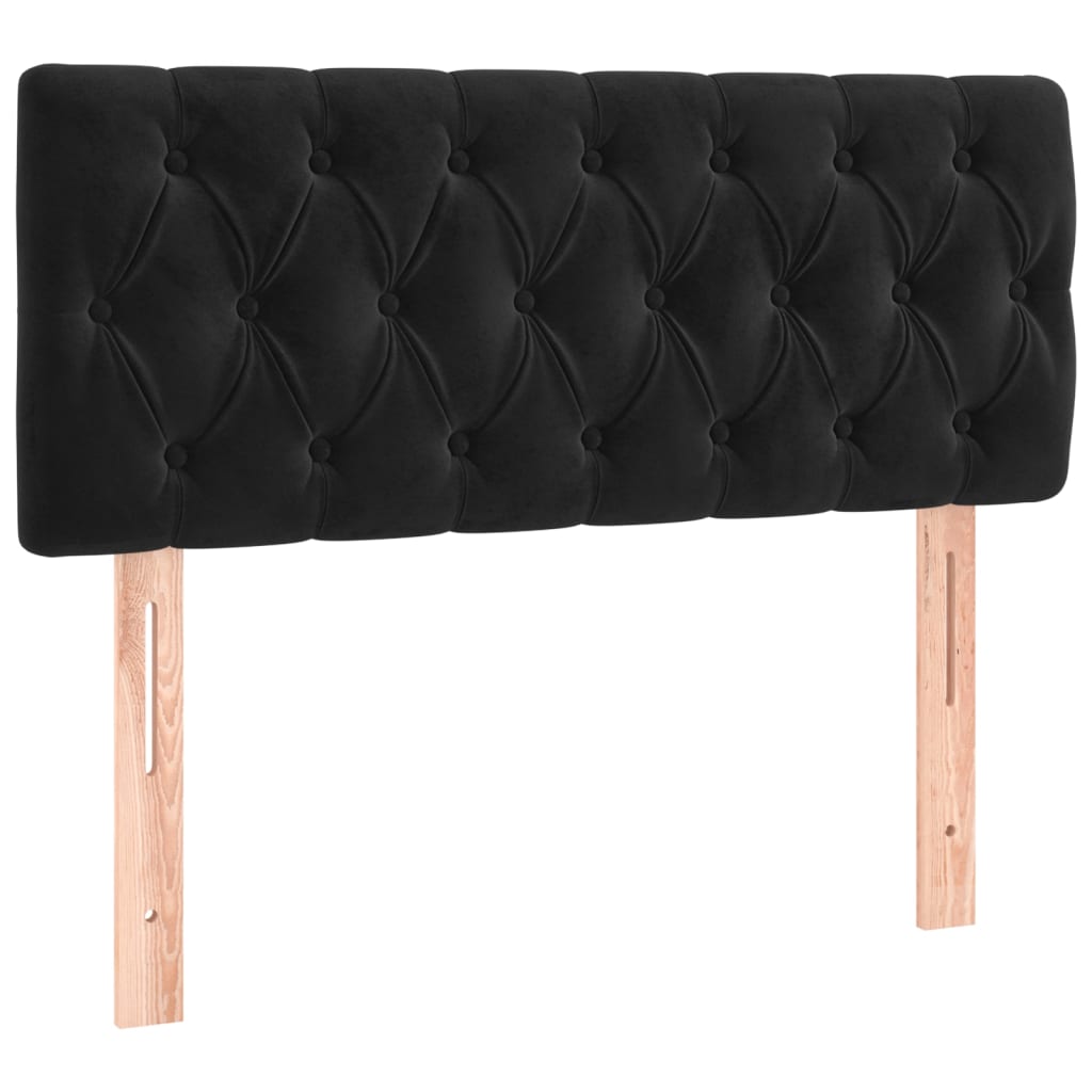 Headboard Black 100 cm Velvet