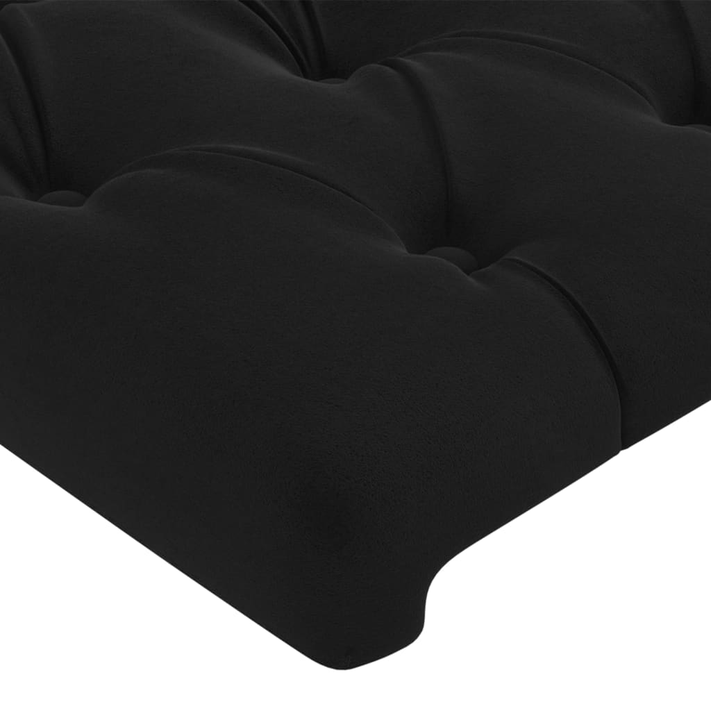 Headboards 2 pcs Black 80 cm Velvet