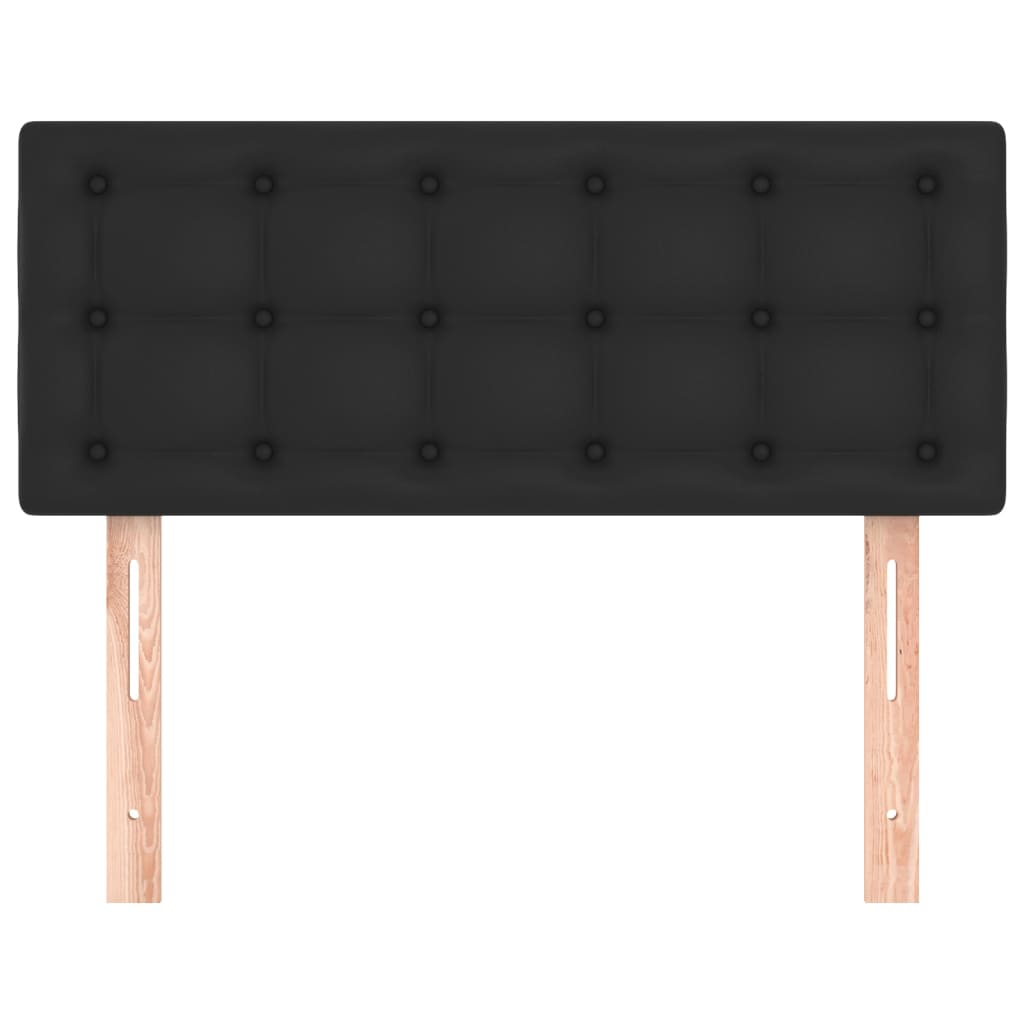 Headboard Black 100 cm Faux Leather