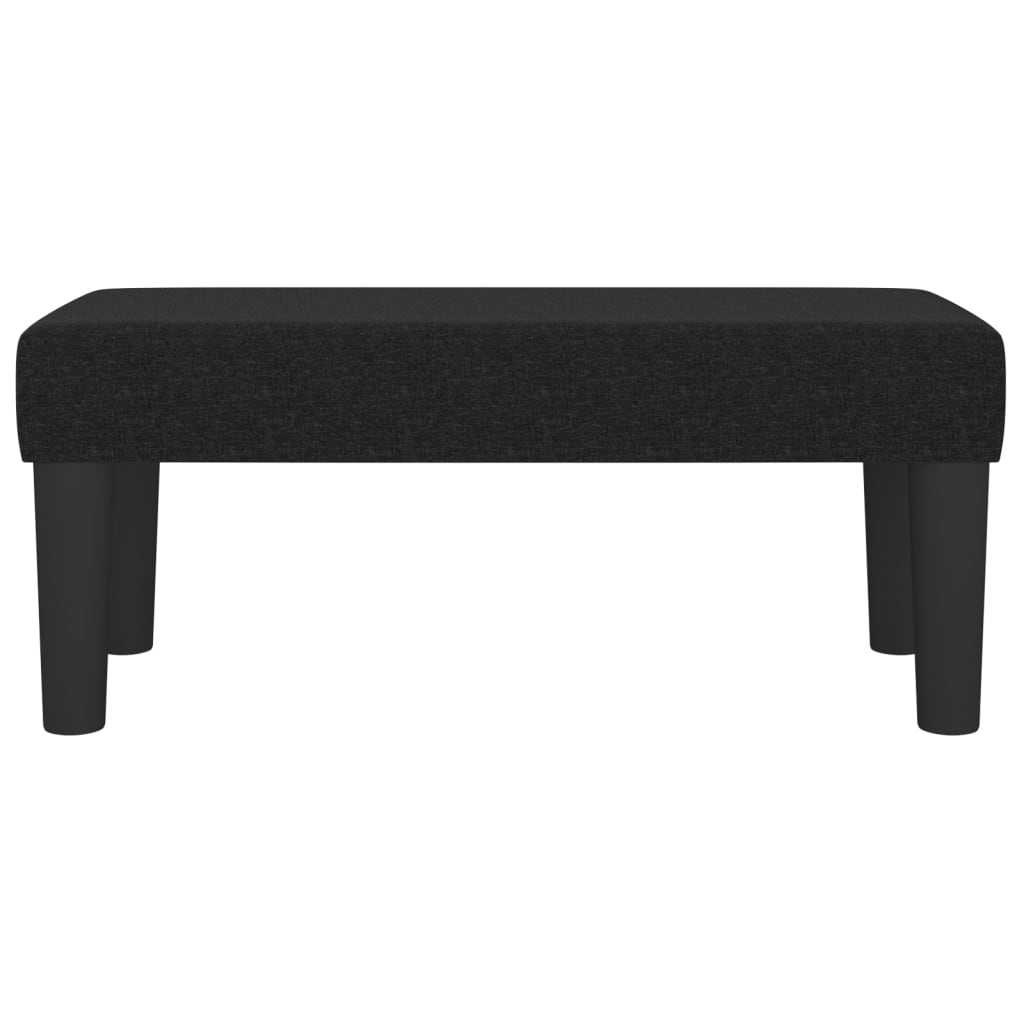 Bench Black 70x30x30 cm Fabric