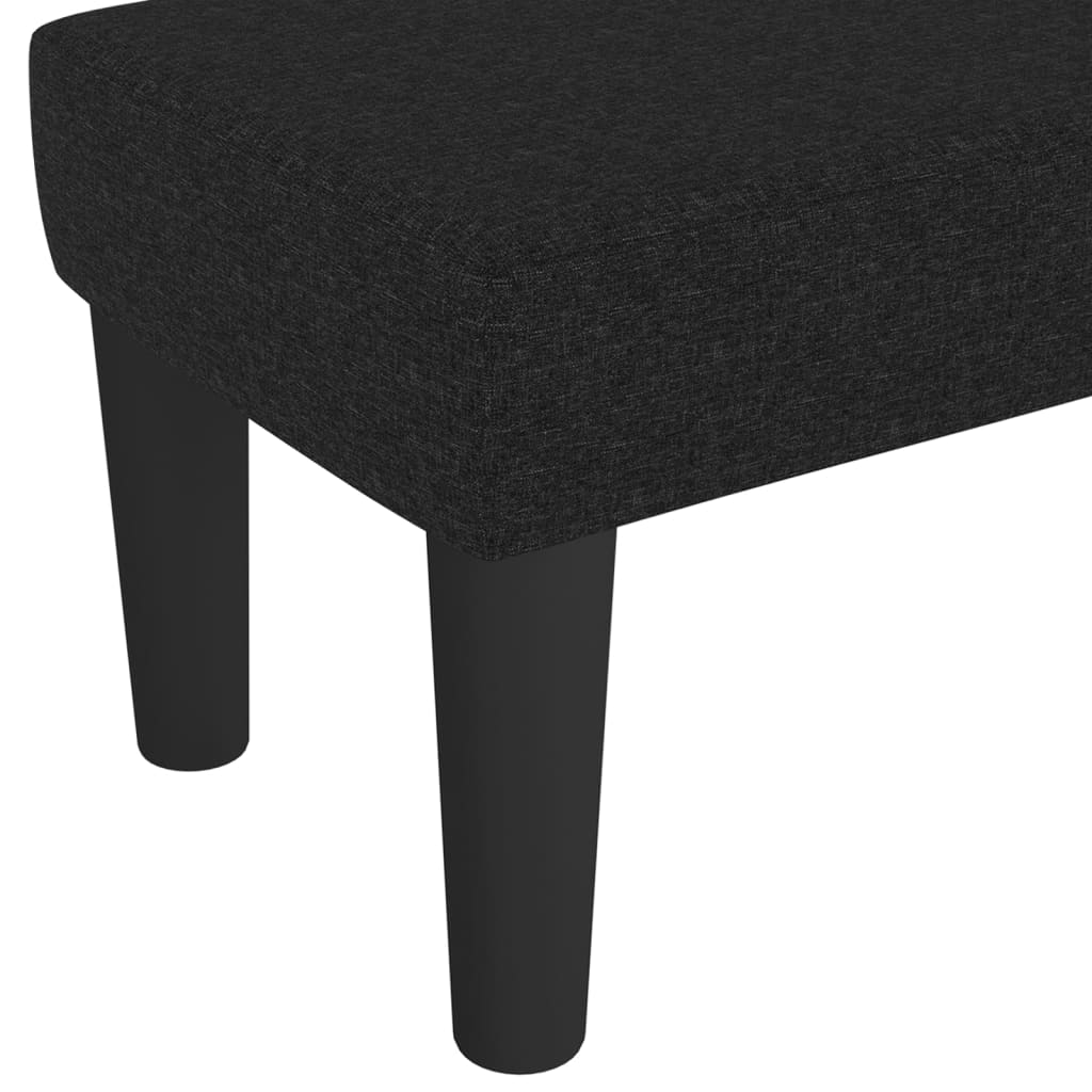Bench Black 70x30x30 cm Fabric