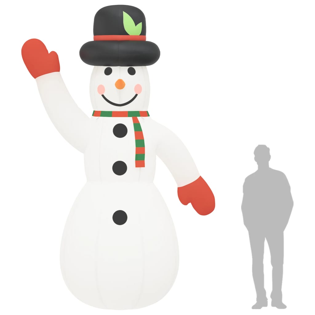Christmas Inflatable Snowman with LEDs 370 cm