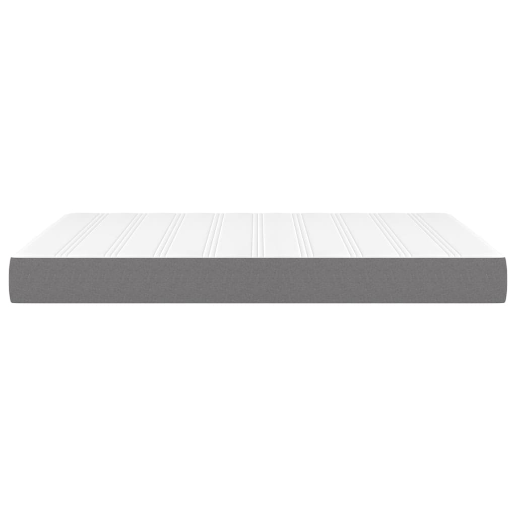 Pocket Spring Bed Mattress Dark Grey 137x190x20 cm Full Fabric