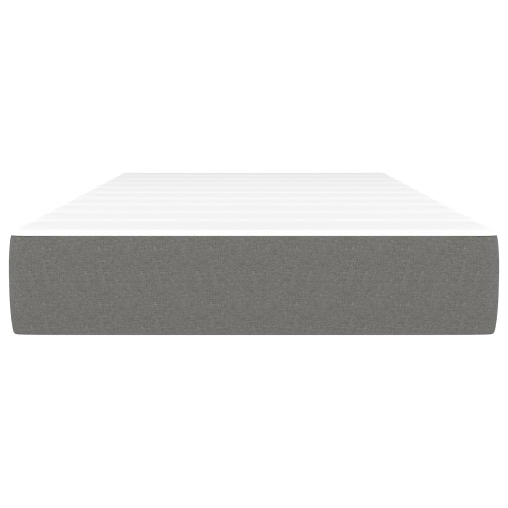 Pocket Spring Bed Mattress Dark Grey 107x203x20 cm Super Single Fabric