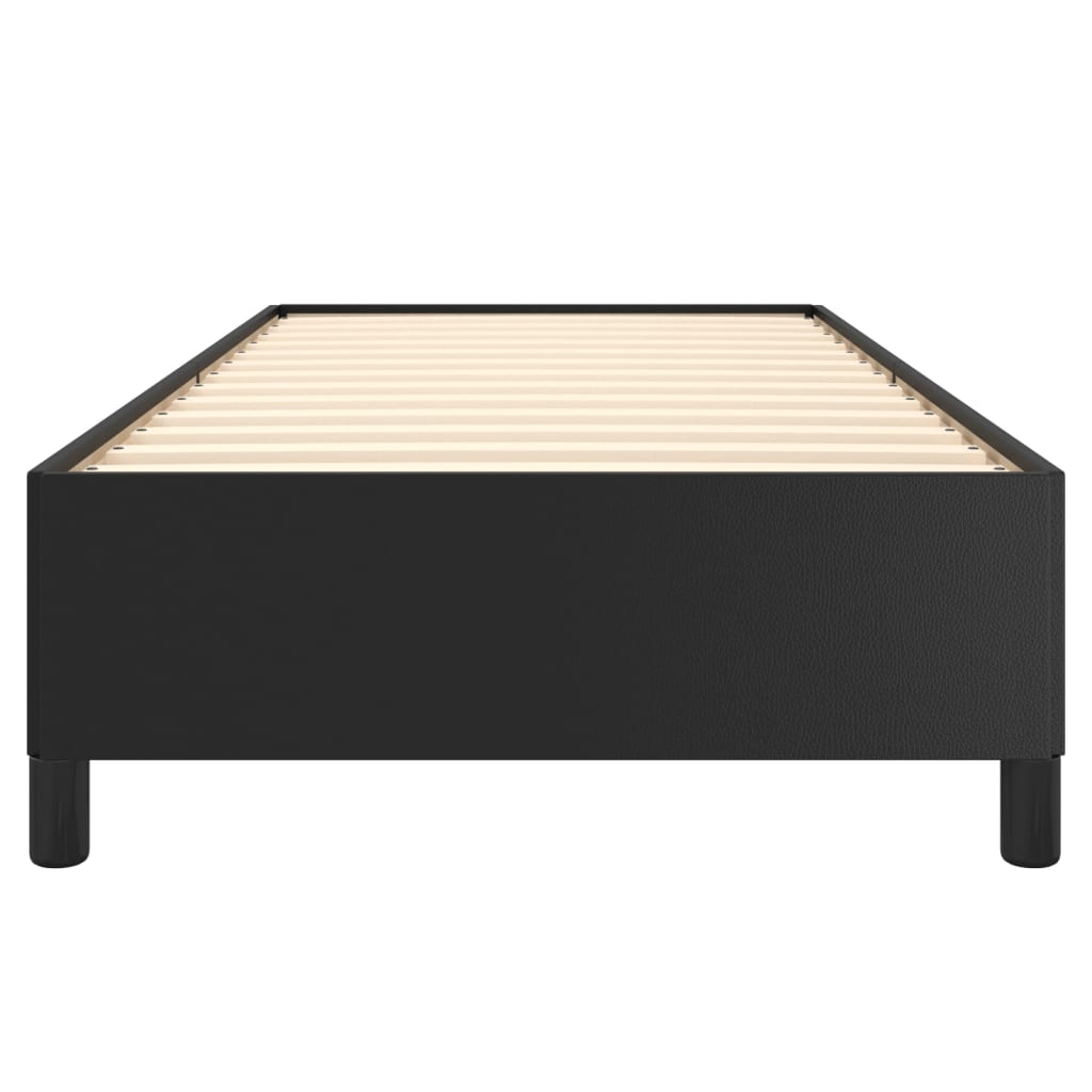 Bed Frame without Mattress Black King Single Faux Leather
