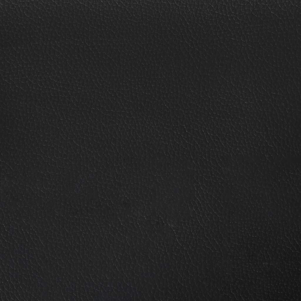 Bed Frame without Mattress Black Queen Faux Leather