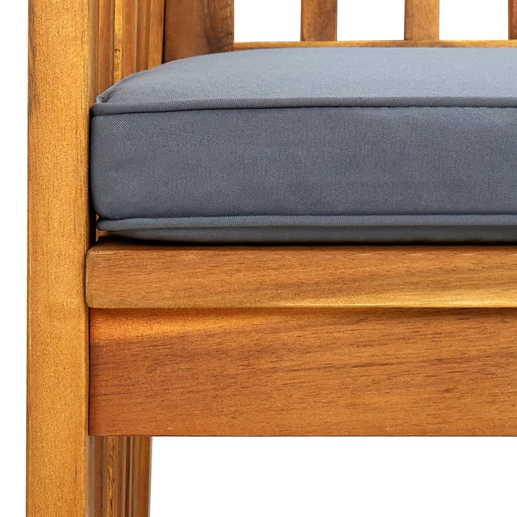 Garden Dining Chairs 4 pcs with Cushions Solid Wood Acacia
