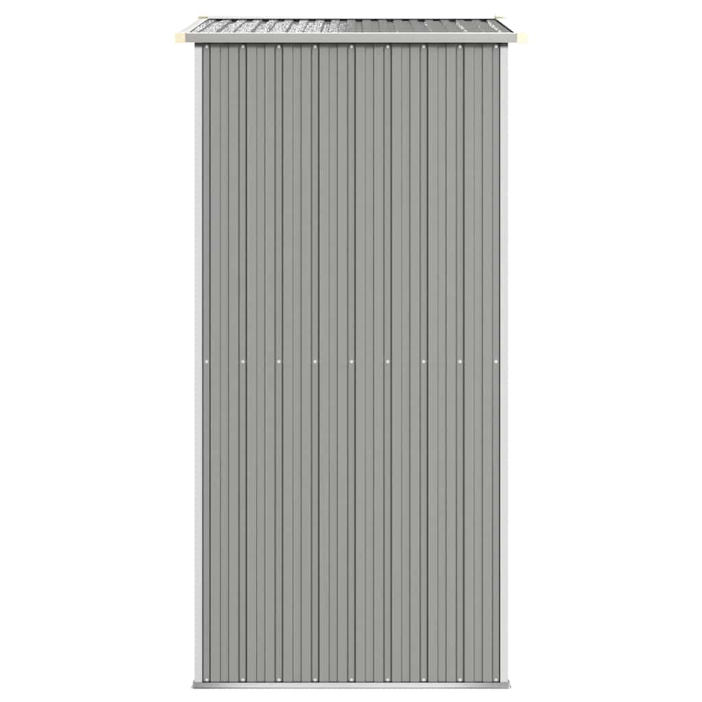 Garden Shed Light Grey 192x108x223 cm Galvanised Steel