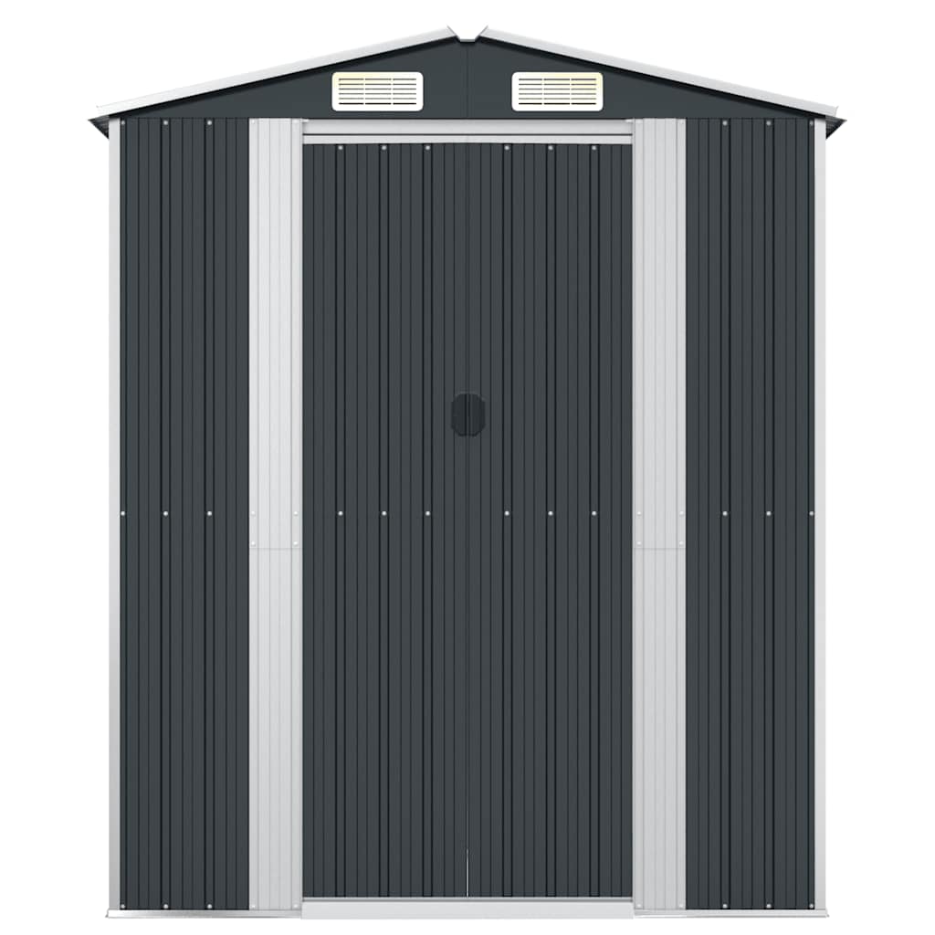 Garden Shed Anthracite 192x108x223 cm Galvanised Steel