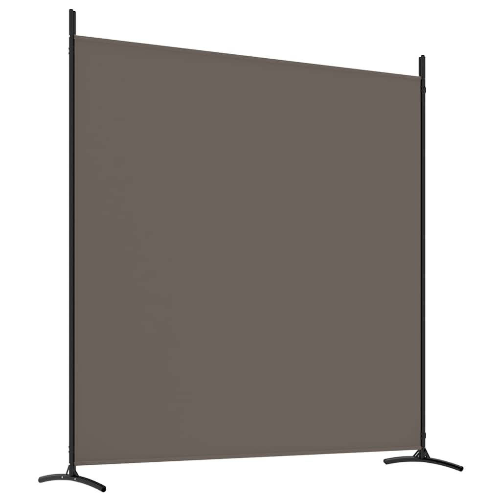 4-Panel Room Divider Anthracite 698x180 cm Fabric